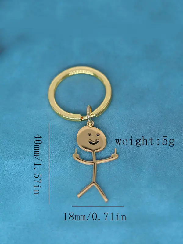 Cartoon Figure Shaped Keychain for Men & Women
